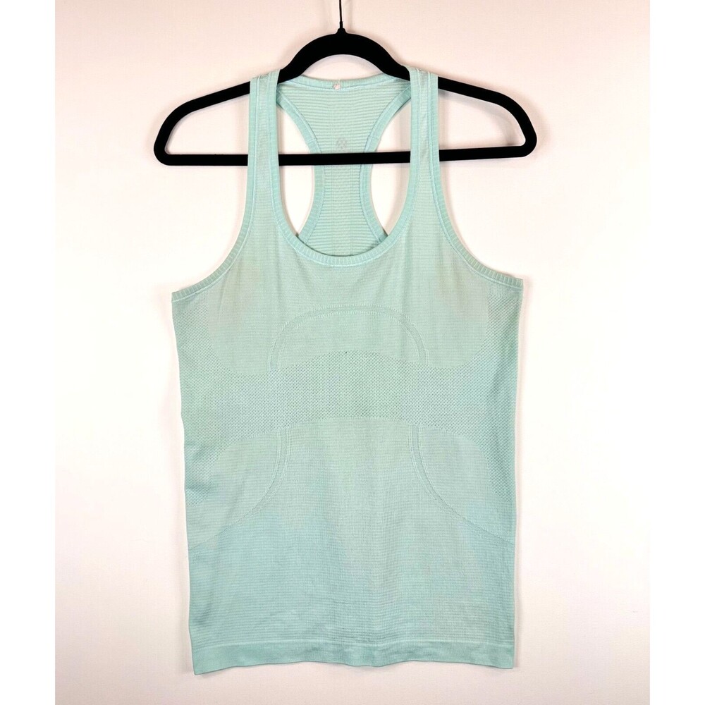 Lululemon Womens Top Green Swiftly Tech Racerback Tank Running Training Size 4